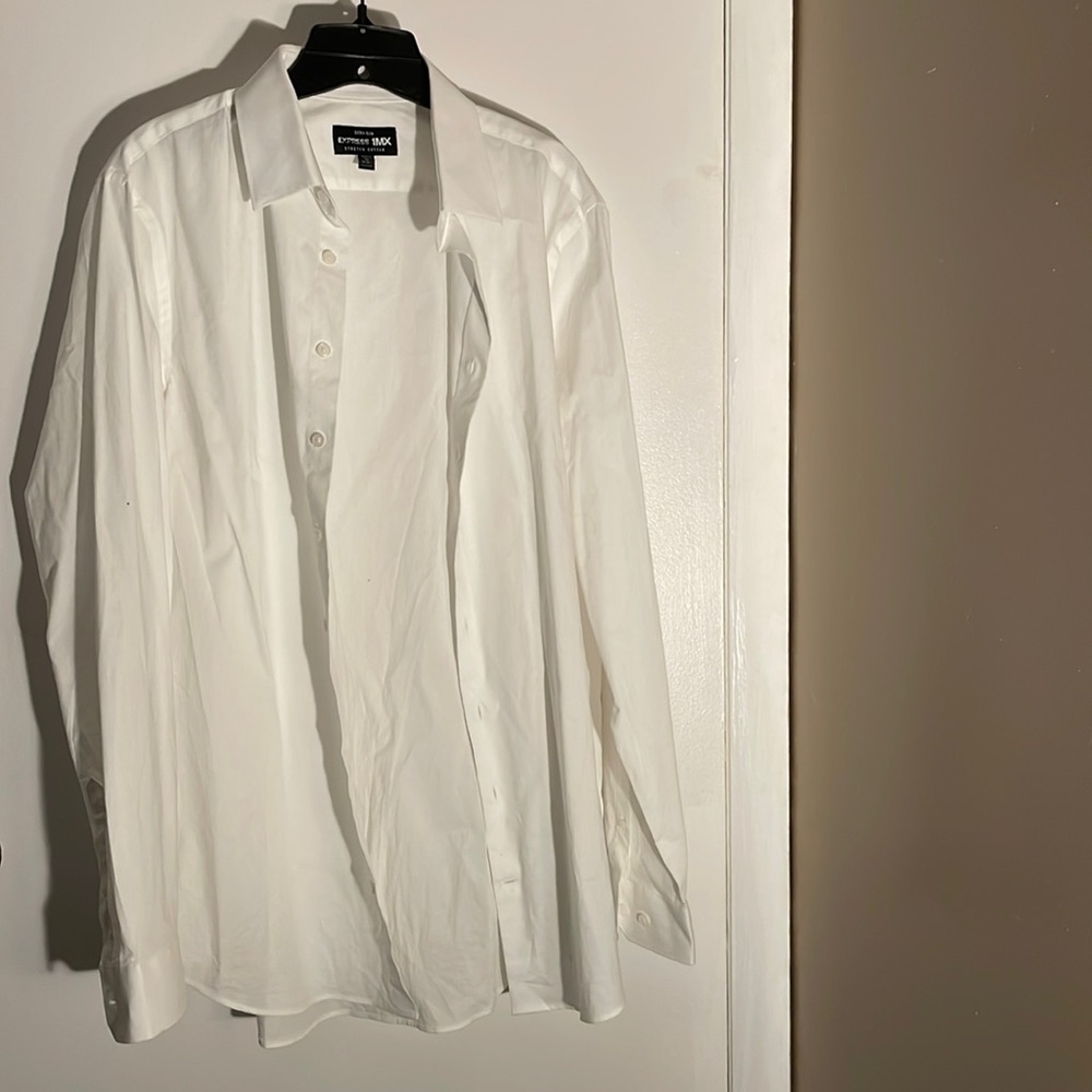 White Express 1MX Collared Dress Shirt